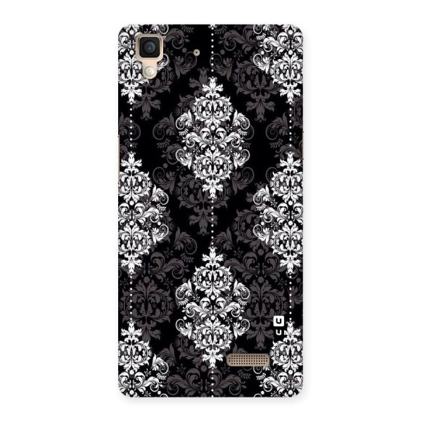 Beautiful Grey Pattern Back Case for Oppo R7