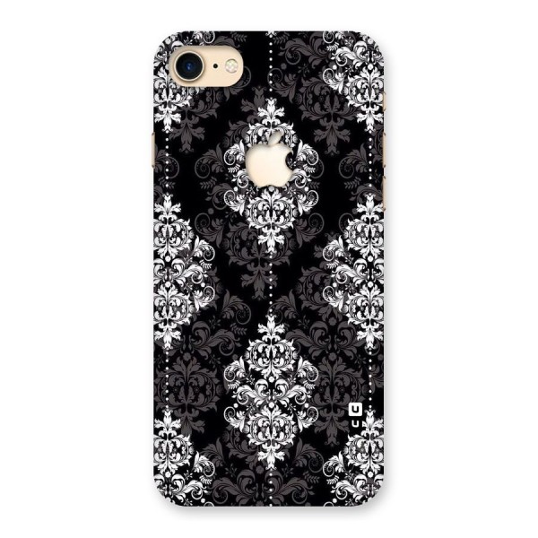 Beautiful Grey Pattern Back Case for iPhone 7 Apple Cut