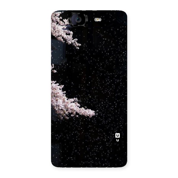 Beautiful Night Sky Flowers Back Case for Canvas Knight A350