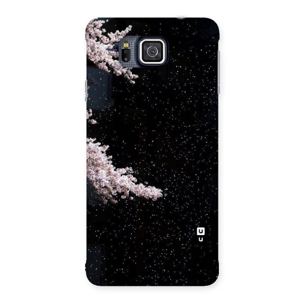 Beautiful Night Sky Flowers Back Case for Galaxy Alpha