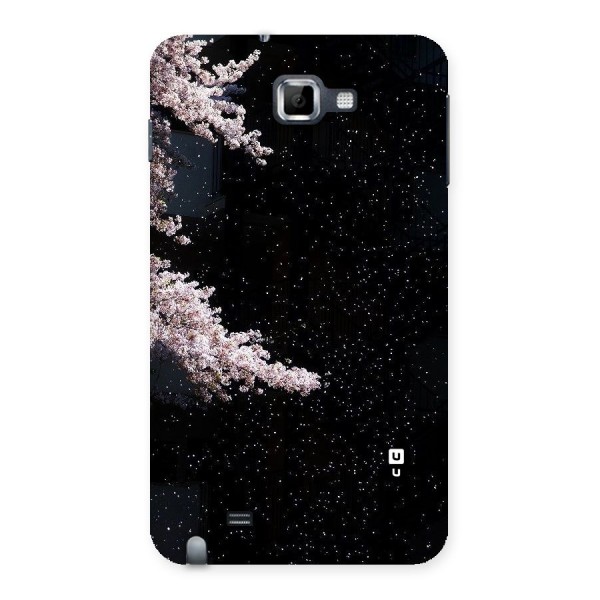 Beautiful Night Sky Flowers Back Case for Galaxy Note