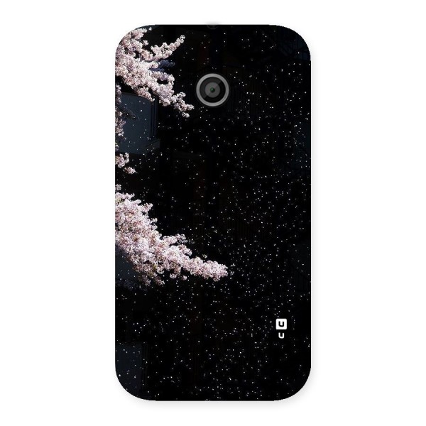 Beautiful Night Sky Flowers Back Case for Moto E