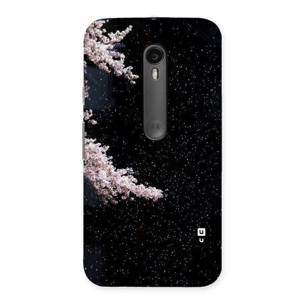 Beautiful Night Sky Flowers Back Case for Moto G3