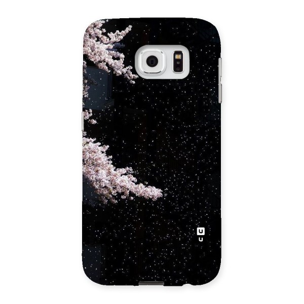 Beautiful Night Sky Flowers Back Case for Samsung Galaxy S6