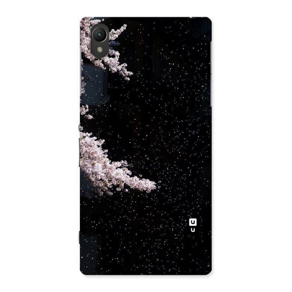 Beautiful Night Sky Flowers Back Case for Sony Xperia Z1