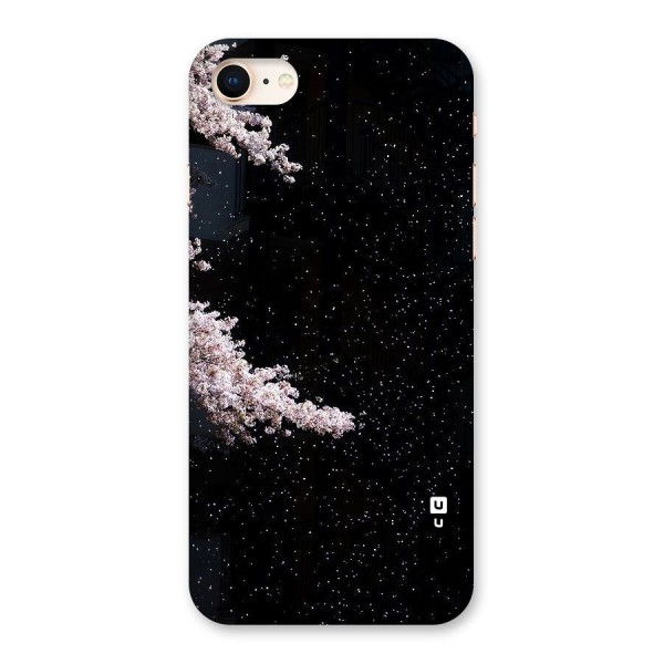 Beautiful Night Sky Flowers Back Case for iPhone 8