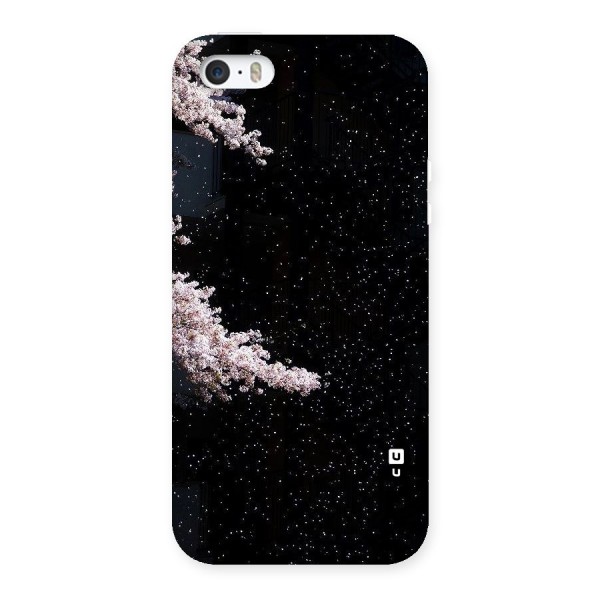 Beautiful Night Sky Flowers Back Case for iPhone SE