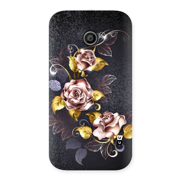 Beautiful Old Floral Design Back Case for Moto E