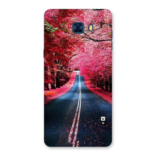 Beautiful Red Trees Back Case for Galaxy C7 Pro