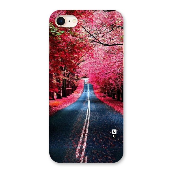 Beautiful Red Trees Back Case for iPhone 8