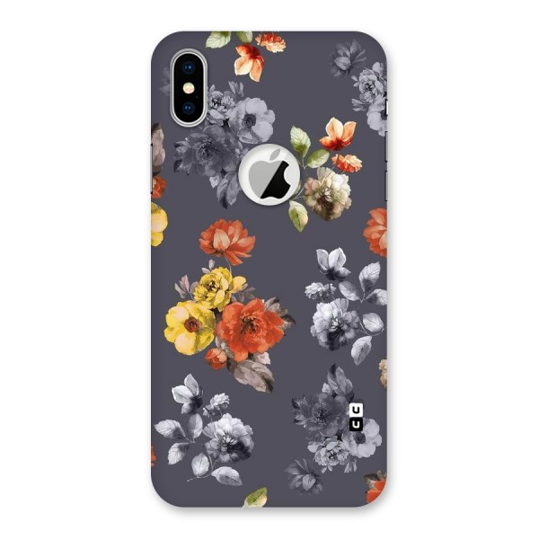 Beauty Art Bloom Back Case for iPhone XS Logo Cut