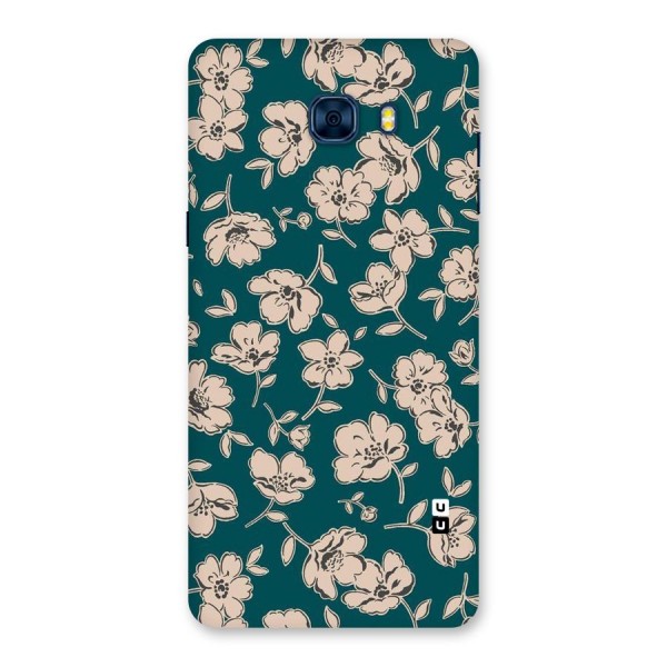 Beauty Green Bloom Back Case for Galaxy C7 Pro