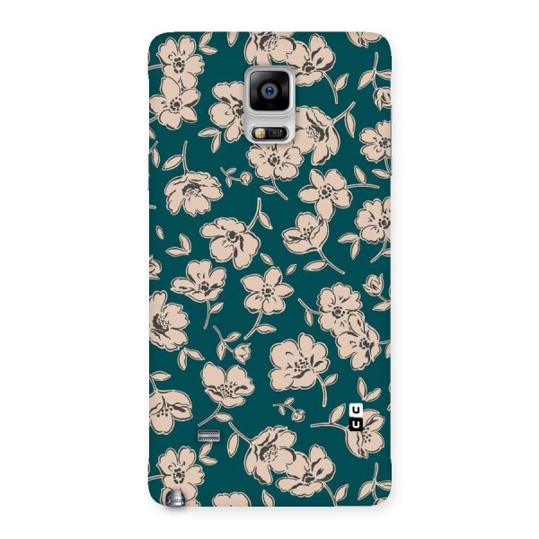 Beauty Green Bloom Back Case for Galaxy Note 4