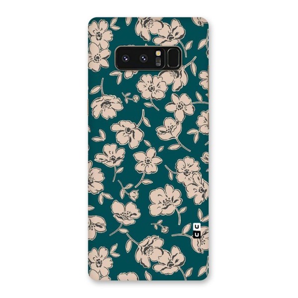 Beauty Green Bloom Back Case for Galaxy Note 8