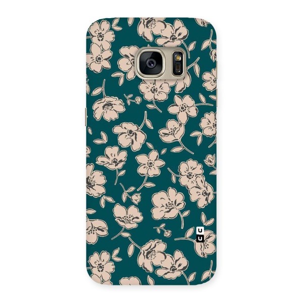 Beauty Green Bloom Back Case for Galaxy S7