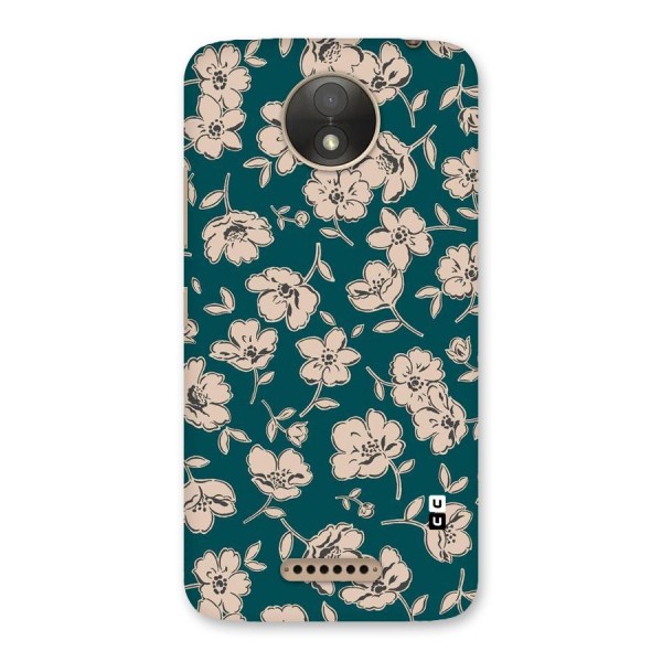 Beauty Green Bloom Back Case for Moto C Plus