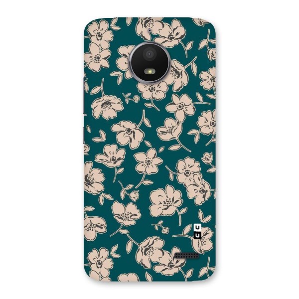 Beauty Green Bloom Back Case for Moto E4