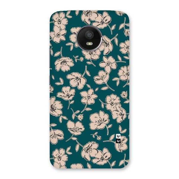 Beauty Green Bloom Back Case for Moto E4 Plus