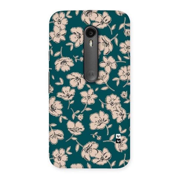 Beauty Green Bloom Back Case for Moto G3