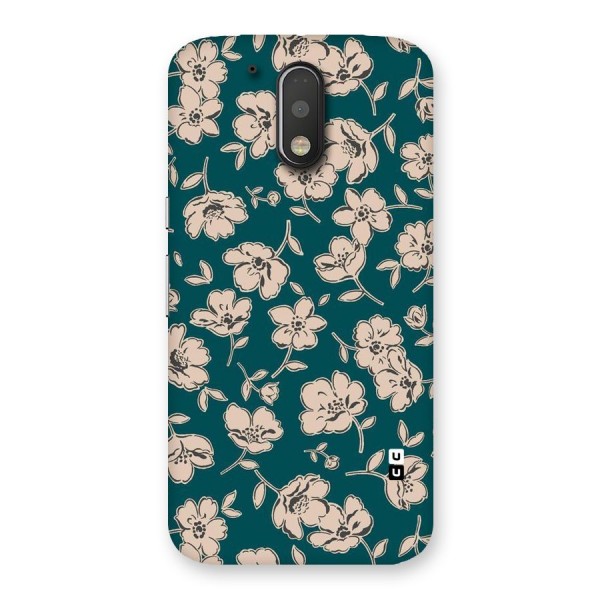 Beauty Green Bloom Back Case for Motorola Moto G4