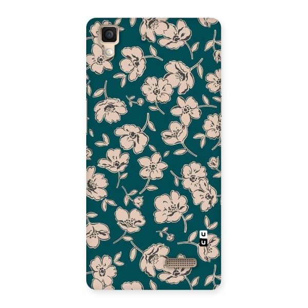 Beauty Green Bloom Back Case for Oppo R7