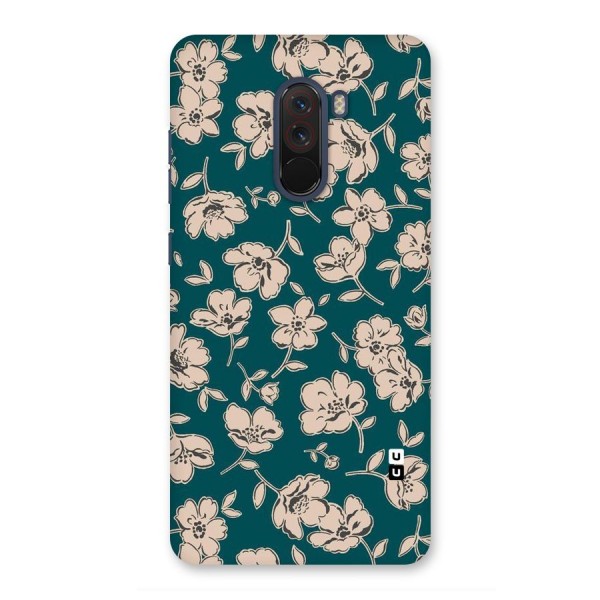 Beauty Green Bloom Back Case for Poco F1