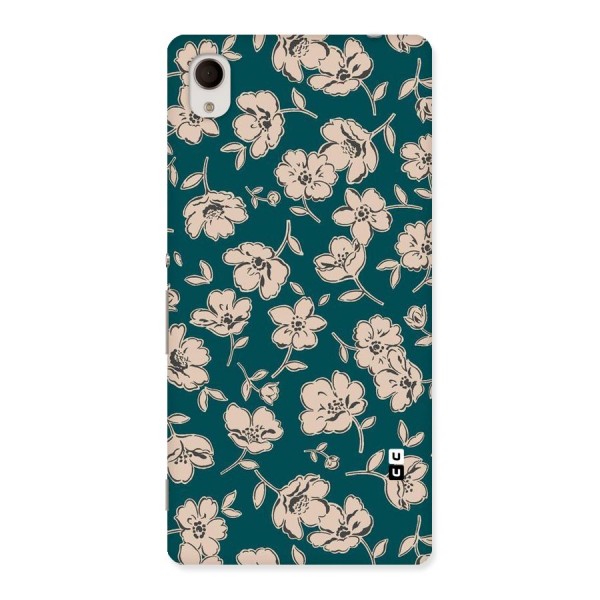 Beauty Green Bloom Back Case for Sony Xperia M4