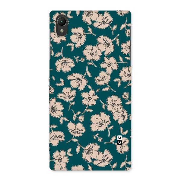 Beauty Green Bloom Back Case for Sony Xperia Z1