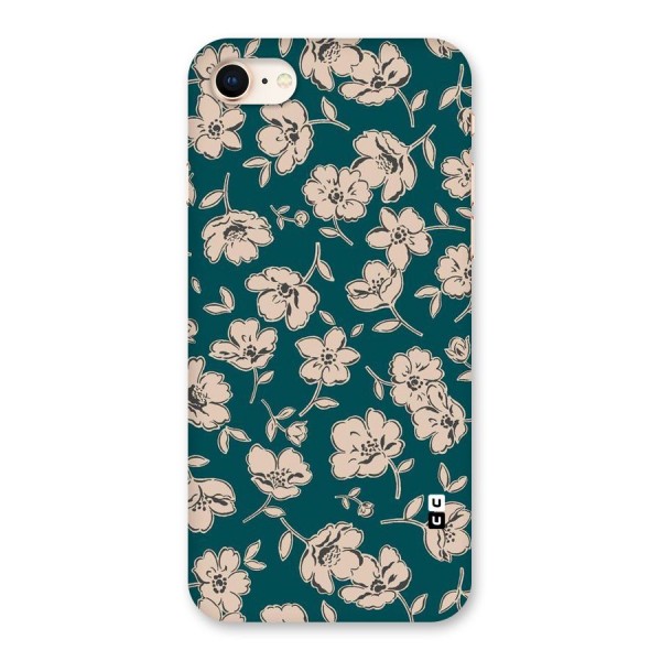 Beauty Green Bloom Back Case for iPhone 8