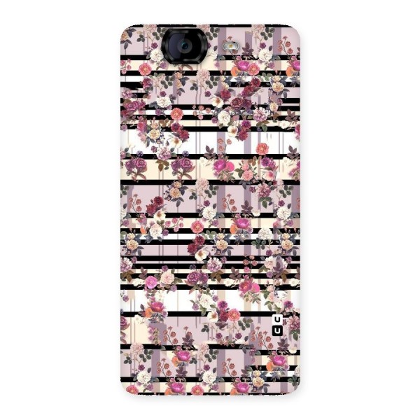 Beauty In Floral Back Case for Canvas Knight A350