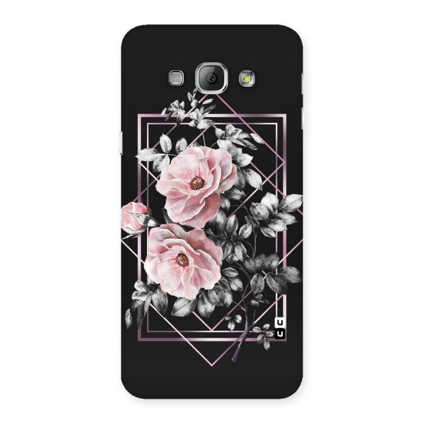 Beguilling Pink Floral Back Case for Galaxy A8