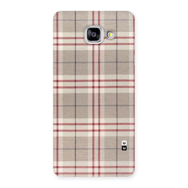 Beige Red Check Back Case for Galaxy A5 2016