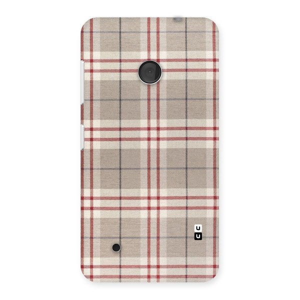 Beige Red Check Back Case for Lumia 530