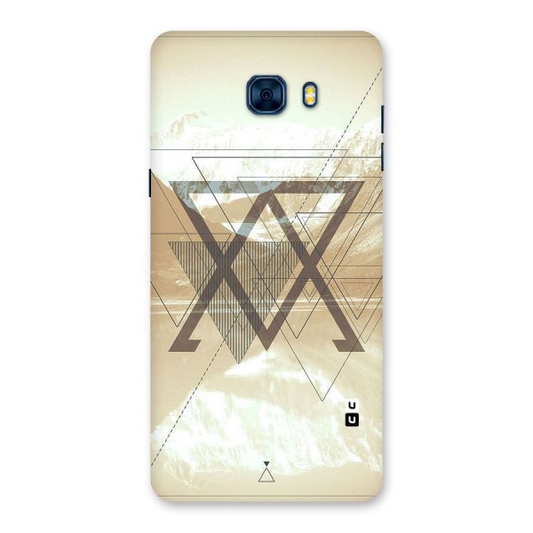 Beige View Back Case for Galaxy C7 Pro