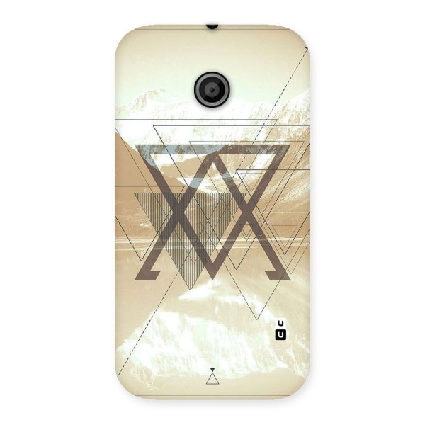 Beige View Back Case for Moto E