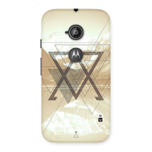 Beige View Back Case for Moto E 2nd Gen