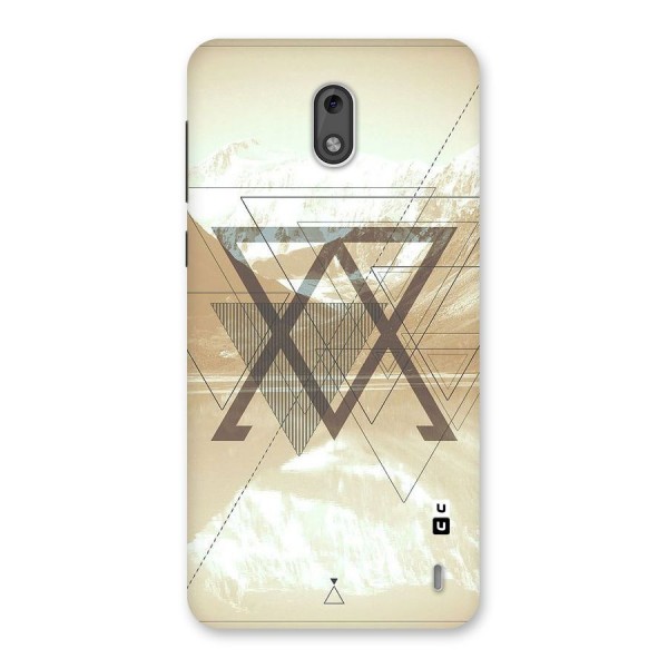 Beige View Back Case for Nokia 2