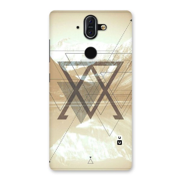 Beige View Back Case for Nokia 8 Sirocco