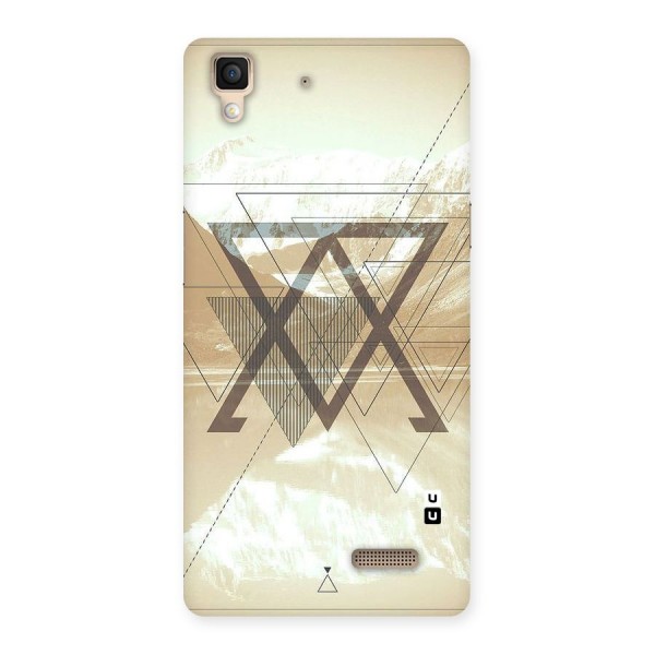 Beige View Back Case for Oppo R7