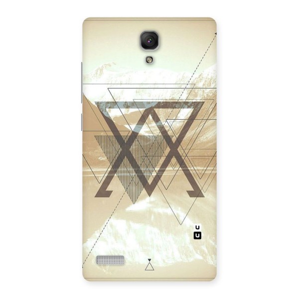 Beige View Back Case for Redmi Note