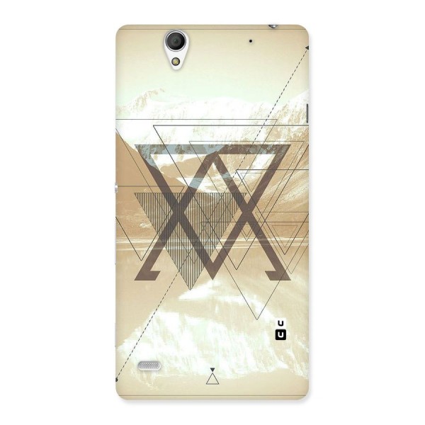 Beige View Back Case for Sony Xperia C4