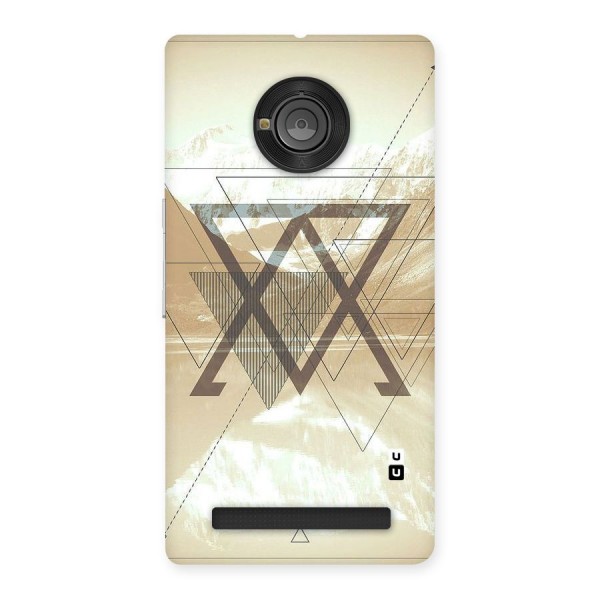 Beige View Back Case for Yu Yuphoria