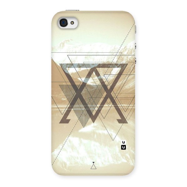 Beige View Back Case for iPhone 4 4s