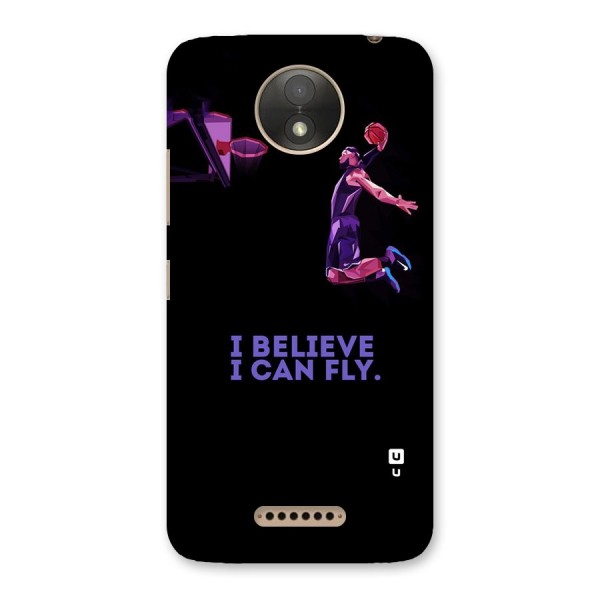 Believe And Fly Back Case for Moto C Plus