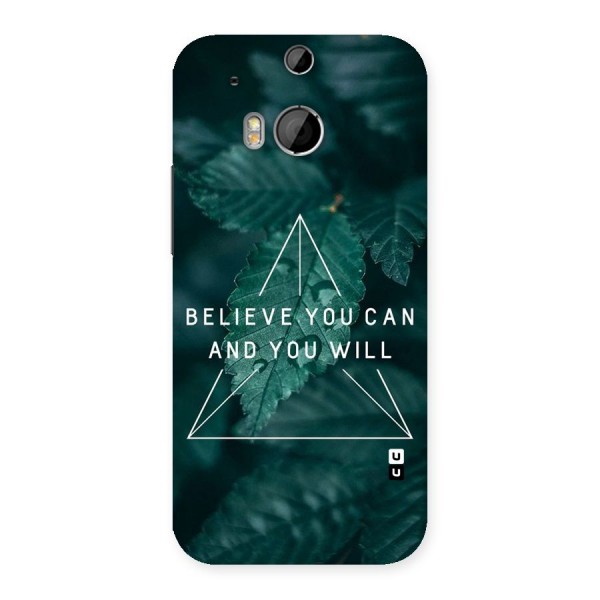 Believe You Can Motivation Back Case for HTC One M8