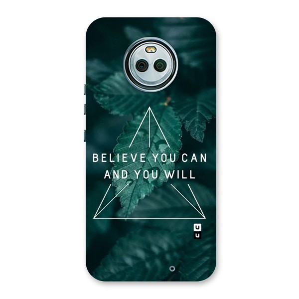 Believe You Can Motivation Back Case for Moto X4