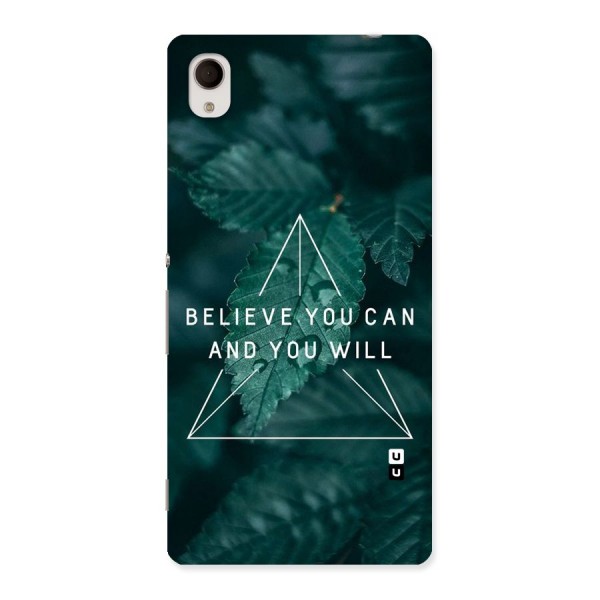 Believe You Can Motivation Back Case for Sony Xperia M4