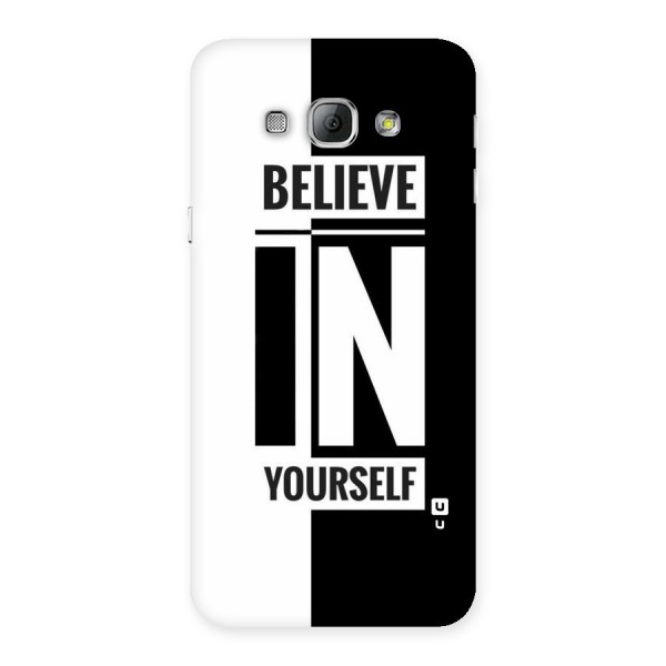 Believe Yourself Black Back Case for Galaxy A8