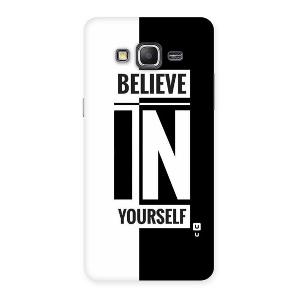 Believe Yourself Black Back Case for Galaxy Grand Prime