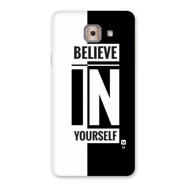 Believe Yourself Black Back Case for Galaxy J7 Max